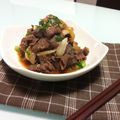 ＊とみこ＊'s cooksnap of when they made (*≧∀≦)_／牛肉・玉ねぎのソース絡め.