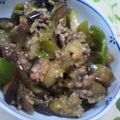 のじまさん's cooksnap of when they made 茄子とピーマン～ひき肉味噌炒め.