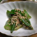 きみ子's cooksnap of when they made オクラの✿白ゴマたっぷり❀和え✿.