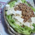 ろーるっ♪'s cooksnap of when they made 納豆ドレッシングでお豆腐のサラダ.