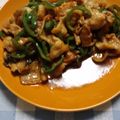 ｷﾑﾀｸ嫁's cooksnap of when they made 豚こまの大葉にんにく醤油焼き.