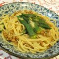 バカリャウ's cooksnap of when they made ♪オクラと納豆のスパゲッティ♪.