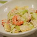 iam樹's cooksnap of when they made 香ばしい～海老とポテトの炒めマヨサラダ.