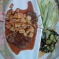 mi∀na's cooksnap of when they made 特別な日の牛もも肉のステ－キ☆.