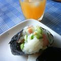 えまっちママ's cooksnap of when they made まぜまぜおにぎり～ハムキュウリ.
