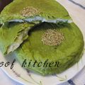 くまのブーフ's cooksnap of when they made 濃い抹茶のミルクあんぱん.