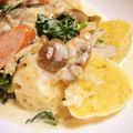 kiaoramisa's cooksnap of when they made セメルクヌーデル＊きのこのソース添え.