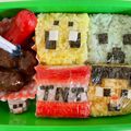 しずく's cooksnap of when they made マイクラ☆ ブタ☆キャラ弁.