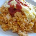 まぶたん's cooksnap of when they made お好みソースでデミ風　ケチャップライス編.