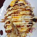 yume☆mamy's cooksnap of when they made 給料日前に！満足もやしのお好み焼き風～♪.