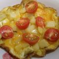 Michonchon's cooksnap of when they made シンプルすぎ！？オープンオムレツ.