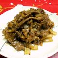 シャンプーハット's cooksnap of when they made (*≧∀≦)_／牛肉・玉ねぎのソース絡め.