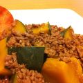 pinocco108's cooksnap of when they made かぼちゃの挽き肉あんかけ.
