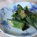 ピンクのたまご's cooksnap of when they made 簡単!! オクラのりわさび.