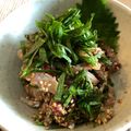 おじ☆さん's cooksnap of when they made アジの梅しそ和え～カルパッチョ風～.