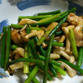 ゆう６５'s cooksnap of when they made ＊鶏肉とにんにくの芽の中華風炒め＊.