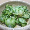Emi＆えみ's cooksnap of when they made きゅうりのＧＯＭＡ酢和え。.