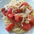 とぅいぃてぃ's cooksnap of when they made ☆きのことトマトの冷製パスタ☆.