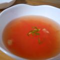 晴れ。's cooksnap of when they made 冷たいトマトのスープ.