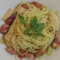 lowfatman's cooksnap of when they made 簡単☆たけのこと厚切りベーコンのパスタ♪.