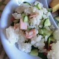 soratea's cooksnap of when they made まぜまぜおにぎり～ハムキュウリ.