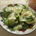 miyuki12's cooksnap of when they made 簡単☆キュウリの塩もみマヨ和え.