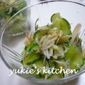 yukiはぴ's cooksnap of when they made ミョウガ、きゅうり、じゃこの酢味噌あえ.