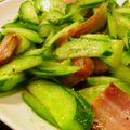 TORACO's cooksnap of when they made きゅうりと空芯菜のにんにく炒め.