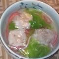 Raiｒeo's cooksnap of when they made ワンタンっぽい食感！カニしゅうまいスープ.