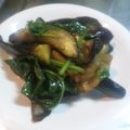 ｒｕｂｙｘｘｘ's cooksnap of when they made 茄子とほうれん草の♪ナムル♪.