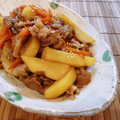 Kenmamac's cooksnap of when they made 豚肉とじゃがいもの甘辛ごま炒め☆.