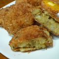 たかべえ's cooksnap of when they made キーマカレーの残りで！カレーコロッケ.
