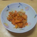 書セラピスト流香's cooksnap of when they made お醤油と生姜のこってり人参玉ねぎ炒め.