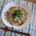 hanahana★'s cooksnap of when they made 焼き肉のタレde冷やし肉うどん♪.