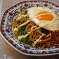 バナナざくろ's cooksnap of when they made ねぎ焼きそば＠広島風！？.