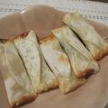 紅葉ｙ's cooksnap of when they made おつまみに簡単☆餃子の皮でチーズ揚げ.