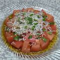 うまうま・らぶ's cooksnap of when they made 簡単♪あっさり♪トマトのしらすポン酢がけ.