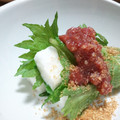 でこやまでこ's cooksnap of when they made さっぱり副菜♪ 山芋の紫蘇巻き梅肉和え☆.