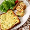 ルリナ's cooksnap of when they made ネギのワサビマヨチーズトースト☆.