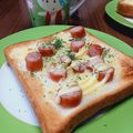 ひっこ's cooksnap of when they made パセリとベーコンマヨトースト♪.