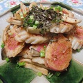 moruchama's cooksnap of when they made なるととエリンギのおかかバター炒め.