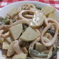 yummy526's cooksnap of when they made いかとじゃが芋のマヨ麺つゆ炒め.