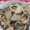 yummy526's cooksnap of when they made いかとじゃが芋のマヨ麺つゆ炒め.