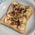 姉ぶた's cooksnap of when they made ココア×ピーナツバターバナナトースト.