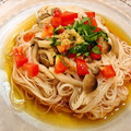 サンディサンディ's cooksnap of when they made 夏うま！きのことトマトの涼そうめん.