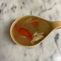 ナピト's cooksnap of when they made 美容♡パプリカときのこのお味噌汁♡.