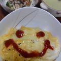 べるＬ＠ＮＩ's cooksnap of when they made 簡単一人ランチ✿スタミナ風オムライス.