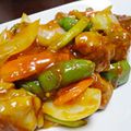 chocotama's cooksnap of when they made 豚コマ肉と冷蔵庫の残り物で美味しい酢豚♪.