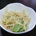 くろくみん's cooksnap of when they made グリーンアスパラ＆もやし❂わさマヨ和え◆.
