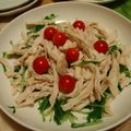 たるこちゃん's cooksnap of when they made 蒸し鶏と水菜のマヨポンサラダ(^O^)／.